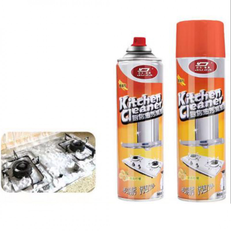 Spray to clean the stove